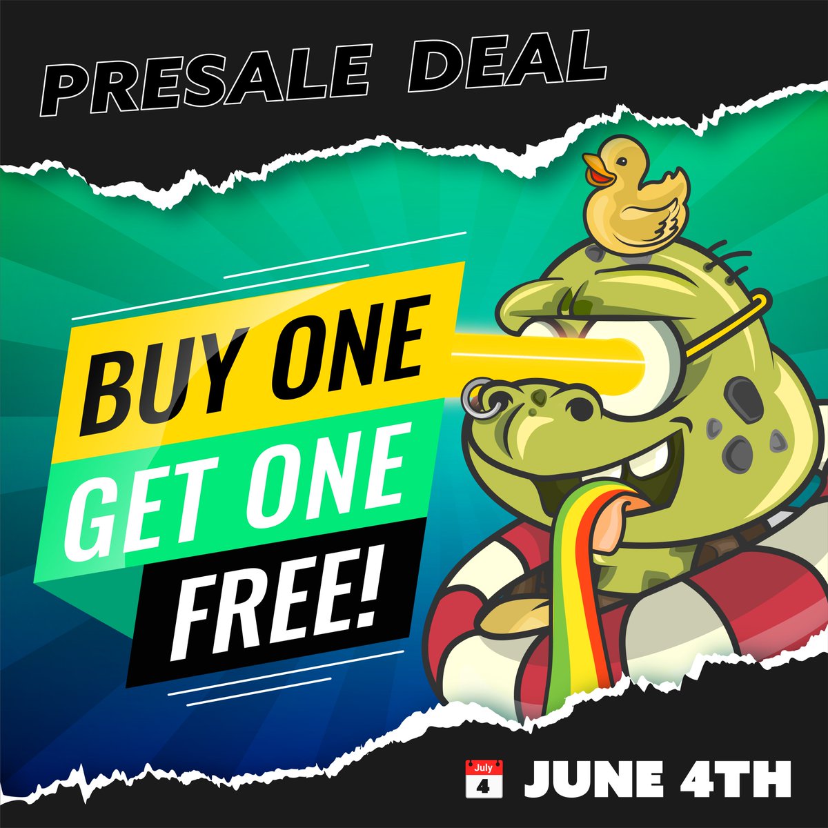 #PRESALE STARTS IN ONE WEEK🔔

We have an amazing deal for our appreciated early minters🔥 BUY ONE, GET ONE FREE🚀

That's the benefit of being Whitelisted..

Get your own #WL spot now!
✅RT + LIKE + FOLLOW <a href="/ShellRebels/">ShellRebels</a>

#Bullish #BOGO #NFTProject #web3community #MintingSoon #NFT