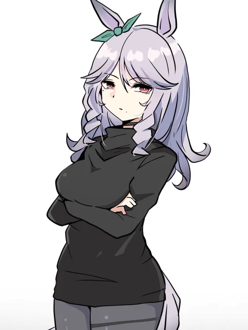 メジロおばアサマちゃんの私服描いた 