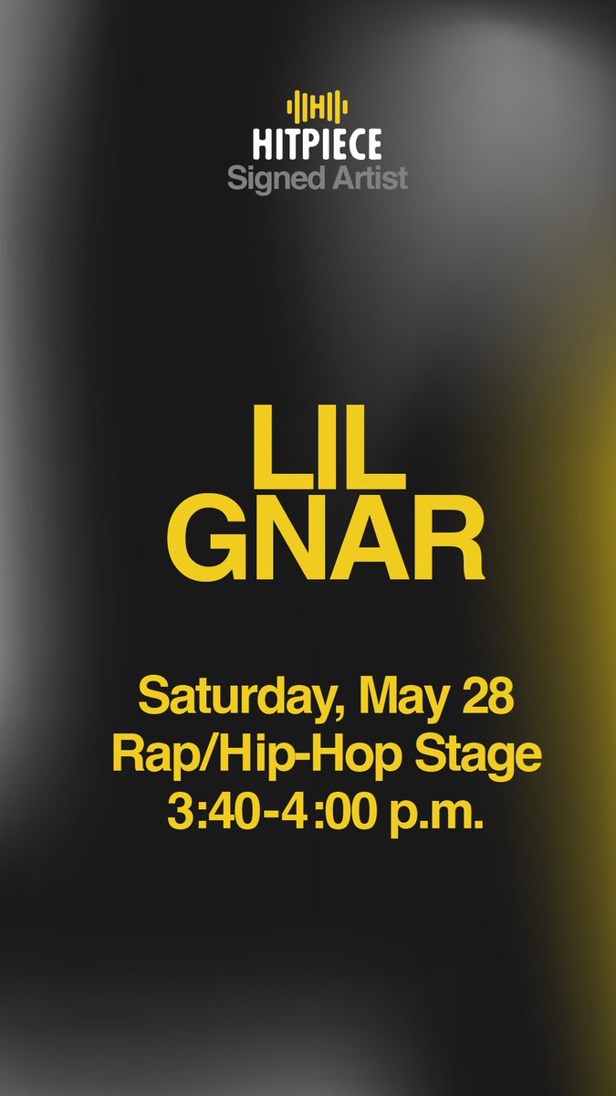 joinhitpiece's tweet photo. Our friend and #artistpartner @lilgnar is set to hit the Hip-Hop Stage at @sowhatmusicfest at 3:40 pm central time. #sowhatmusicfest #hitpiece #music #NFTcommunity. https://t.co/i0xgEJ86dM