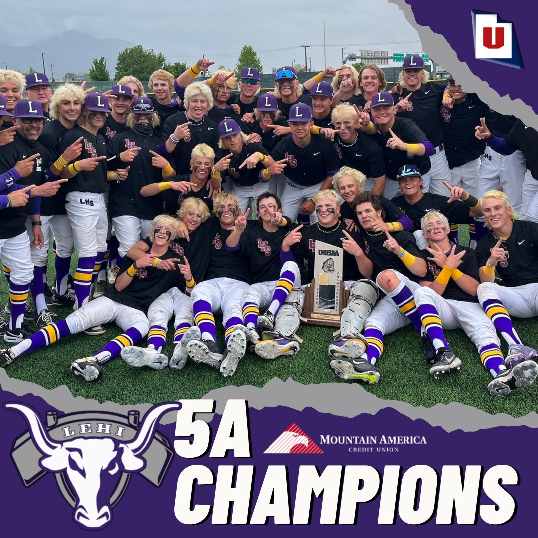 Give it up for <a href="/lehihighbaseba1/">Lehi Baseball</a>, your 2022 <a href="/MountainAmerica/">Mountain America CU</a> 5A baseball champion! ⚾
📸: <a href="/cesparza55/">Christian Esparza</a>