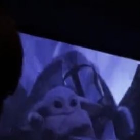 djarinarchives's tweet photo. DIN FLYING WITH GROGU IN HIS LAP!! #StarWarsCelebration https://t.co/Qpj7f6e9D8