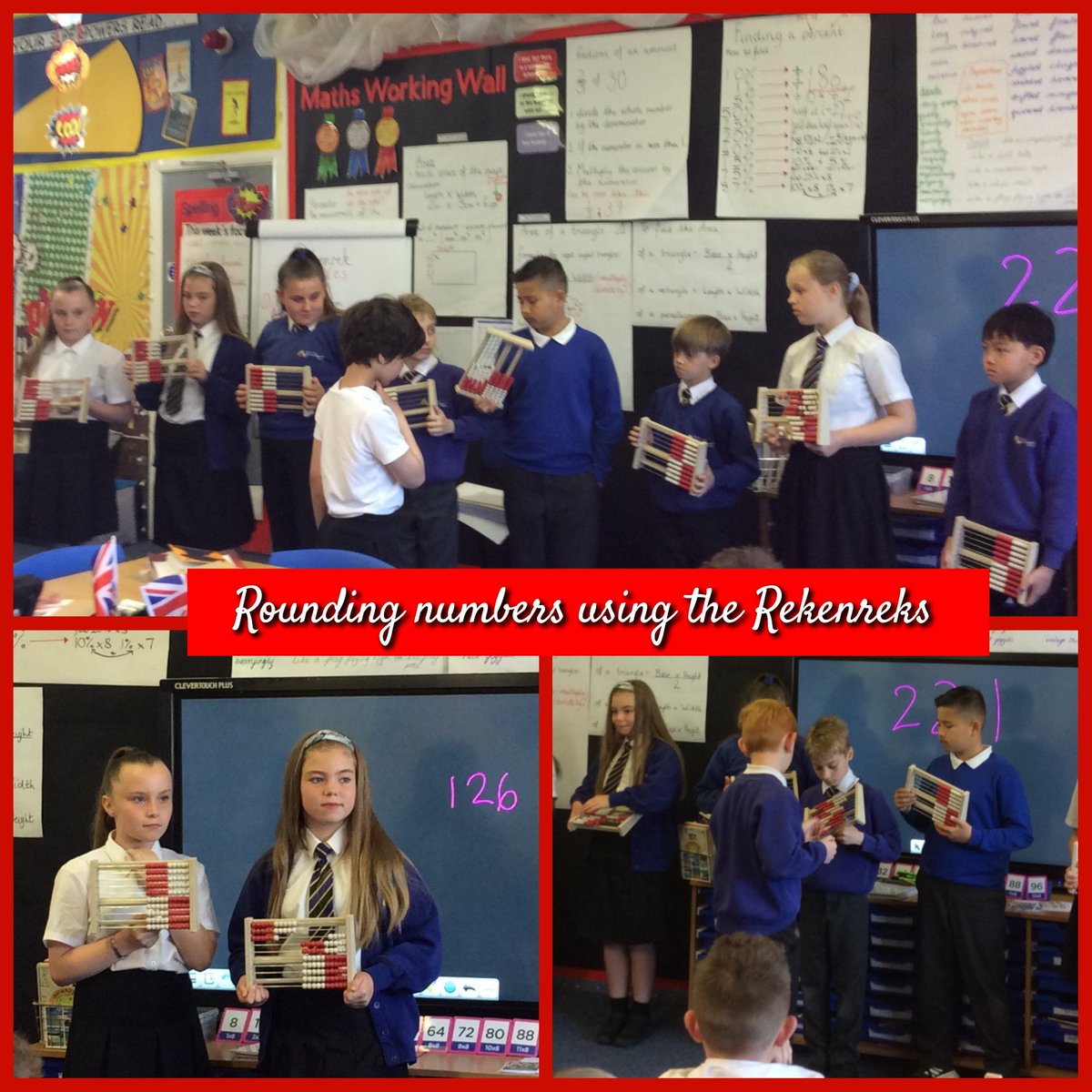 DeltaStrand's tweet photo. HMS Queen Elizabeth enjoyed their introduction to the Rekenrek.
The children enjoyed experimenting with numbers and even practiced rounding, they were so much fun! @DeltaStrand @rekenrek101 #DeltaStrandMaths #WeLoveMaths
@mrirvingd @deltatrustmaths https://t.co/R6PBTRb78p