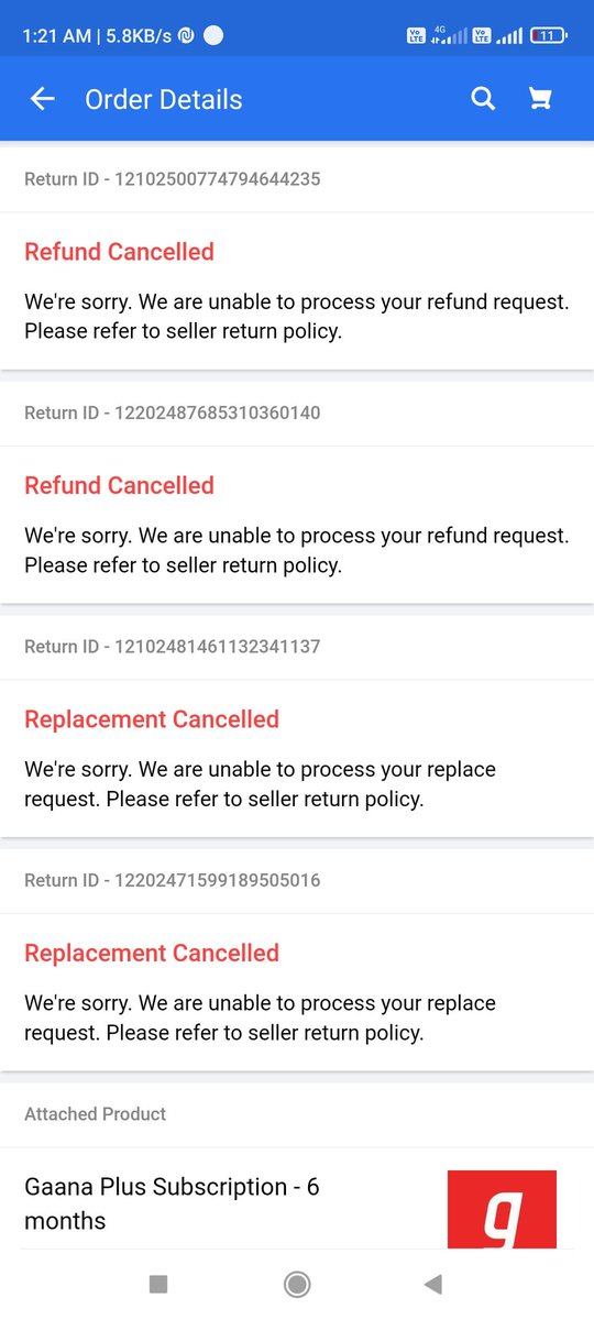 RadiantMinds1's tweet photo. Unprofessional, pathetic customer support service from flipkart end. Fisrt delivered a mobile that didn't turn on, now I have been trying to return it for last 45 days @_Kalyan_K @flipkartsupport @Flipkart https://t.co/Nkug2plKy7