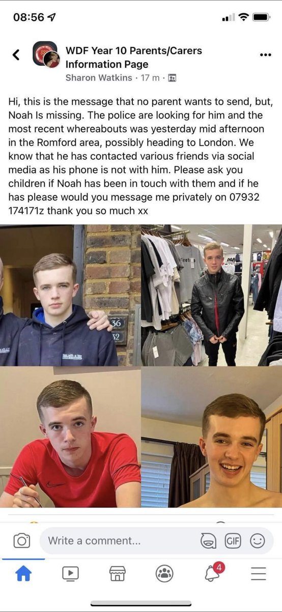 Please share and help find Noah who goes to school with my son.