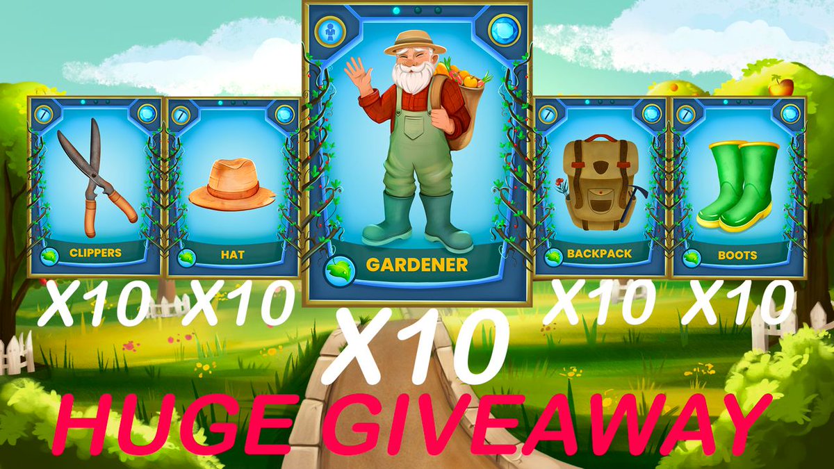 🧑🏻‍🌾Dear Gardeners 🧑🏻‍🌾

We are announcing a massive giveaway!🎉
There are 10 gardener kits being raffled off!🎁 
The winners will each receive 6 NFTs🤩 

GIVEAWEY LINK: giv.gg/gardensfarm1

#WAX #NFT #FreeNFTs #Giveaways #GiveawayNFT
