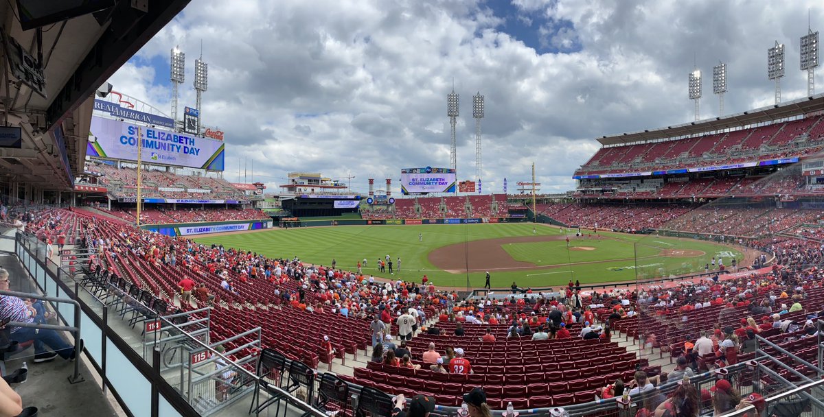 TMWBasketball's tweet photo. On the field ceremony at @Reds game! Thank you @StElizabethNKY and @Reds for this recognition! https://t.co/d2GQaO91CI