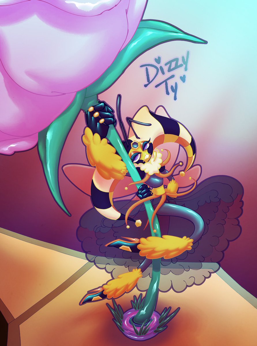 _dizzyty_'s tweet photo. Was inspired by a friend to draw my BumbleFizz on a pole, and ofc he has his very own special flower for such an occasion~๐
#HelluvaBoss #HelluvaBossRoboFizz #BuildaFizz https://t.co/3O3zh9c4Kc