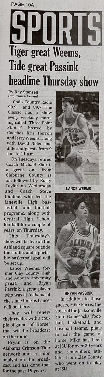 It’s happening… Next week I’m taking my talents to Clay County! 
“The buzz in Ashland is palpable” -Jon Rothstein