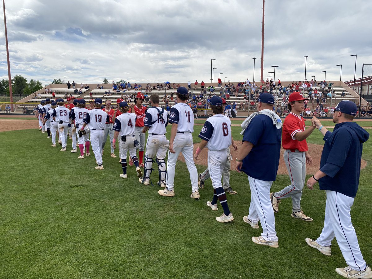 5A State Baseball: FINAL from All-City - Cherokee Trail is on to the Final Four next weekend after withstanding a 7th-inning Raider rally with the big 10-6 win to eliminate Regis Jesuit. Way to go Cougars! <a href="/CTHSAthletics/">CTHS Athletics</a> <a href="/CTHS_Baseball/">Cherokee Trail Baseball</a> <a href="/CCSDK12/">Cherry Creek Schools</a> <a href="/aurorasports/">Sentinel Prep Sports</a>