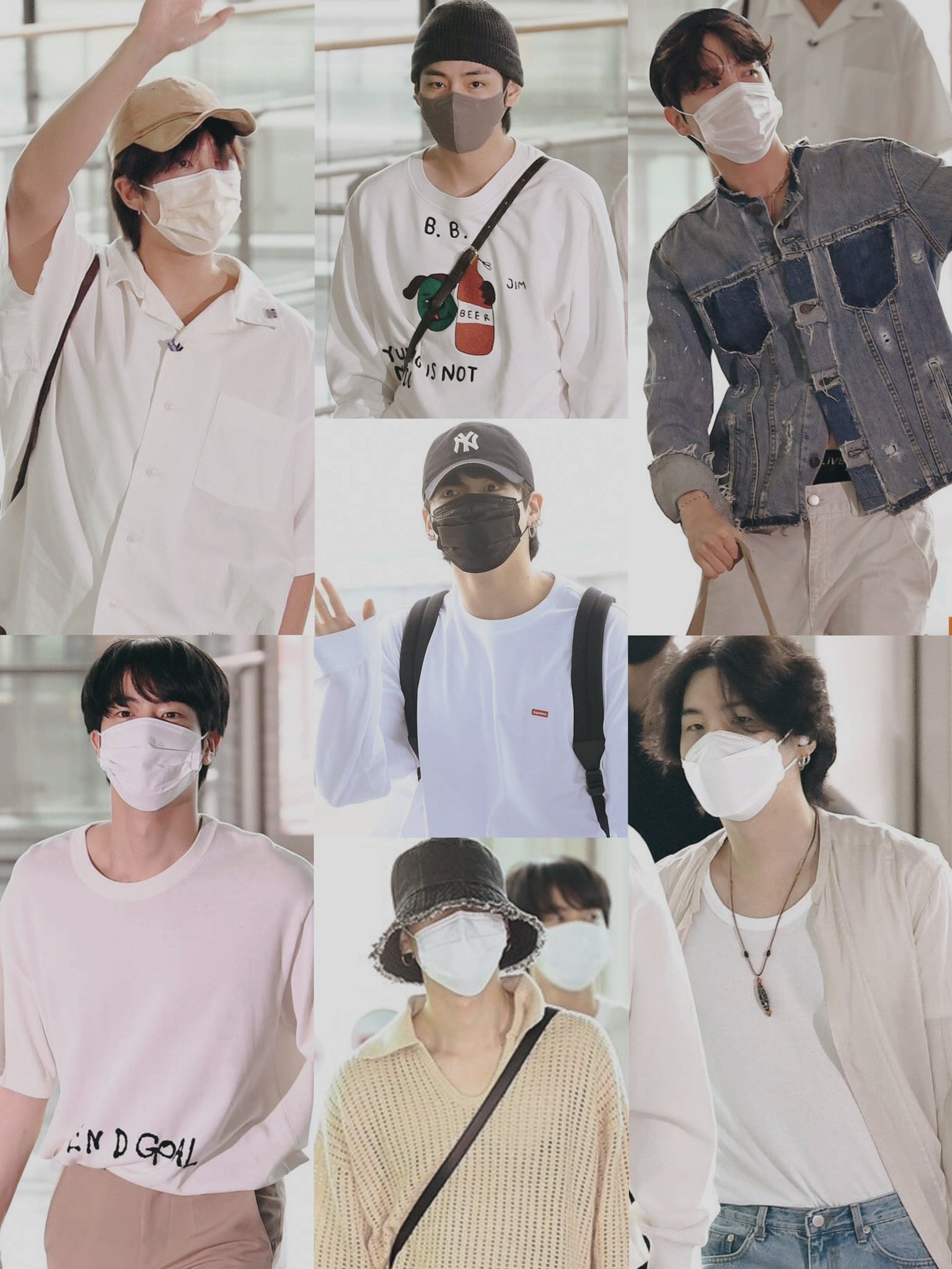 bts airport fashion