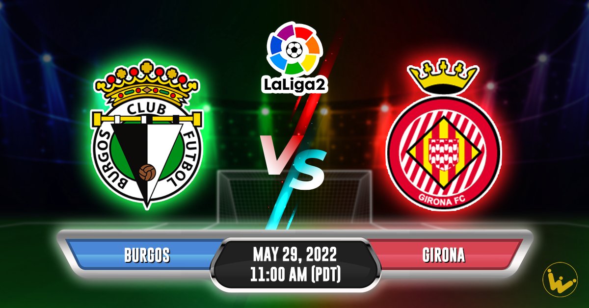 Next up!

⚽ Segunda Division
🆚 <a href="/Burgos_CF/">Burgos Club de Fútbol</a> vs <a href="/GironaFC/">Girona FC</a>
⏰ 11:00 AM (PT)

Standings:
🔴Girona: 5th
🟢Burgos: 11th

#SentimientoInfinito #BurgosGirona #OrgullGironí