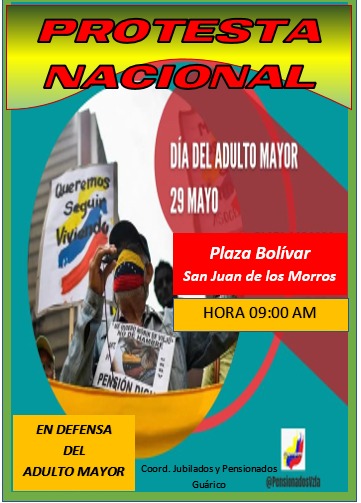 PensionadosVzla's tweet photo. #Guarico 
¡Los mayores tenemos derecho a vivir! https://t.co/guMKjc6FzG