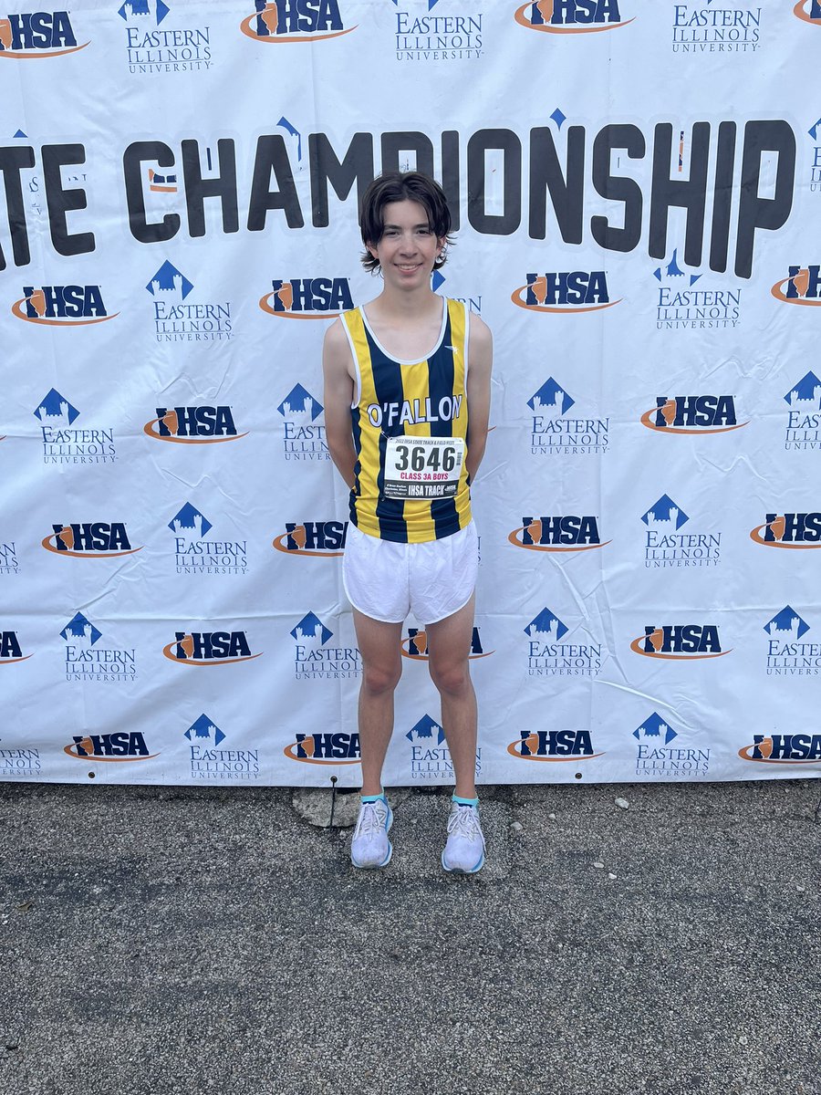 othsboystrack's tweet photo. Congrats to sophomore Dylan Ybarra! He was 11th in the 3200m at the IHSA State Finals. 9:21.95, that’s a 7 second PR. https://t.co/WjI8er85qq
