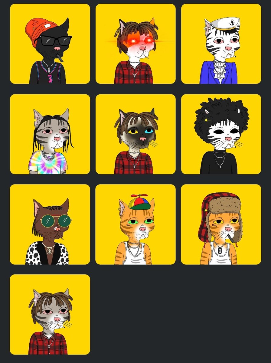 The newest edition to my #NFTCollection! These 0xCats are sweet! 
<a href="/0xGutterCatGang/">0xGutterCatGang 🟨🟨🟨</a> <a href="/0xLFGx0/">0xLFG 🟨 0xGCGang</a>
#0xGCGang #NFTs
