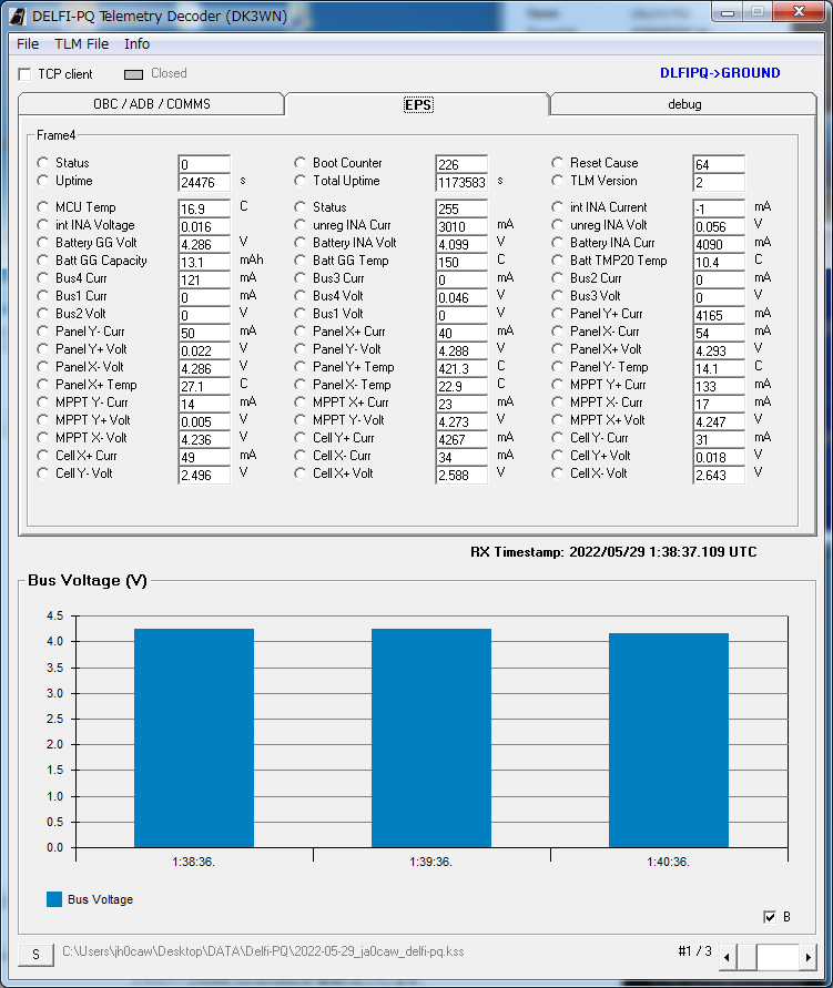 SanoSat-1 01:18 UTC 500baud / DELFI-PQ   01:33 UTC 1K2 Telemetry over Japan <a href="/orionspacenepal/">ORION Space</a> <a href="/DelfiSpace/">Delfi Space</a> #cubesats <a href="/SatNOGS/">SatNOGS</a>