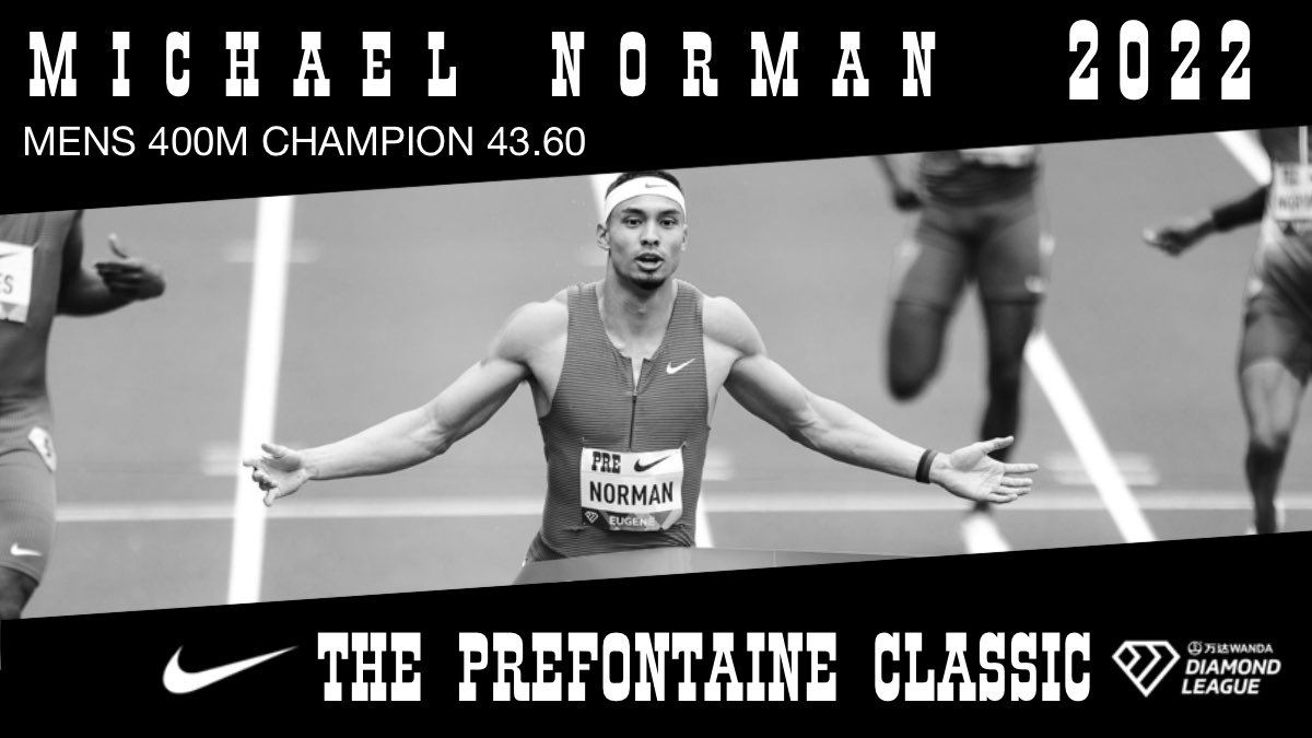 nikepreclassic's tweet photo. .@Mike_Norman22 wins the Mens 400M with a time of 43.60! https://t.co/MuwEnYVAmG