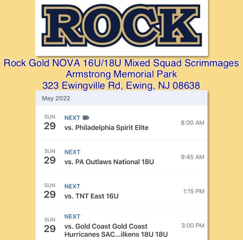 Can’t wait to get this Summer started. I’ve missed my girls and our game. Check out our games tomorrow on GameChanger!!! 😼😼 <a href="/RockGoldVA16U/">Rock Gold VA 16U 🥎</a> #COMMIT2theGRIT