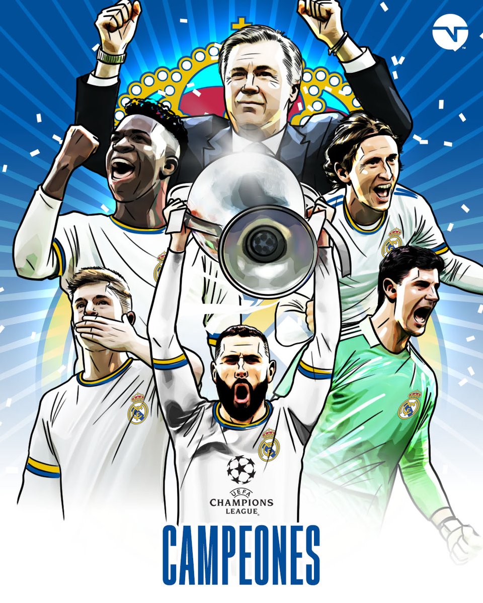 tntsportsmex's tweet photo. ¡LLEGÓ LA 14! 👏🏻

El @realmadrid apeló a su historia y venció al @LFC en la #UCLFinal, para quedarse con el título de #LaChampionsMásGrande. 🏆

#TNTSportsMex https://t.co/DakZey9hBK