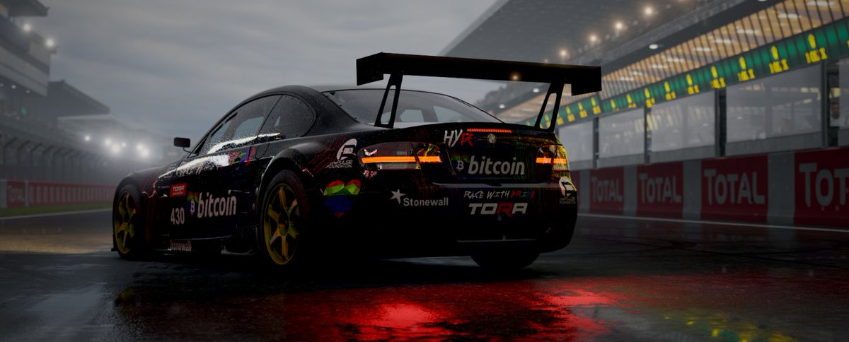 Th3b1ackguy_11's tweet photo. Hey everyone, its reveal day! I did a Livery for @stokeyjoe4  and his TORA Team for their LeMans Race! Check it out 🙂 Credit to @AlliTHFC_  for the sick photo's! https://t.co/CyQQKKZexr