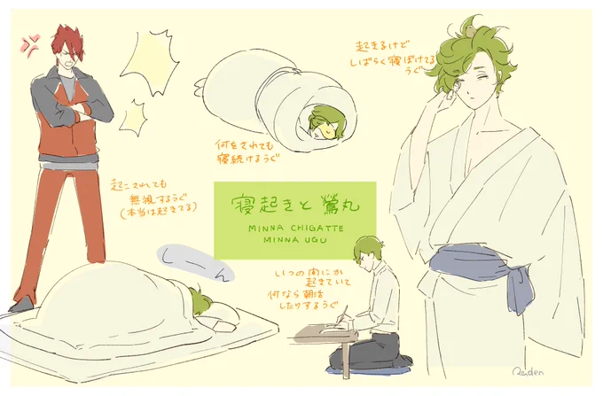 朝のうぐ、いろいろ 