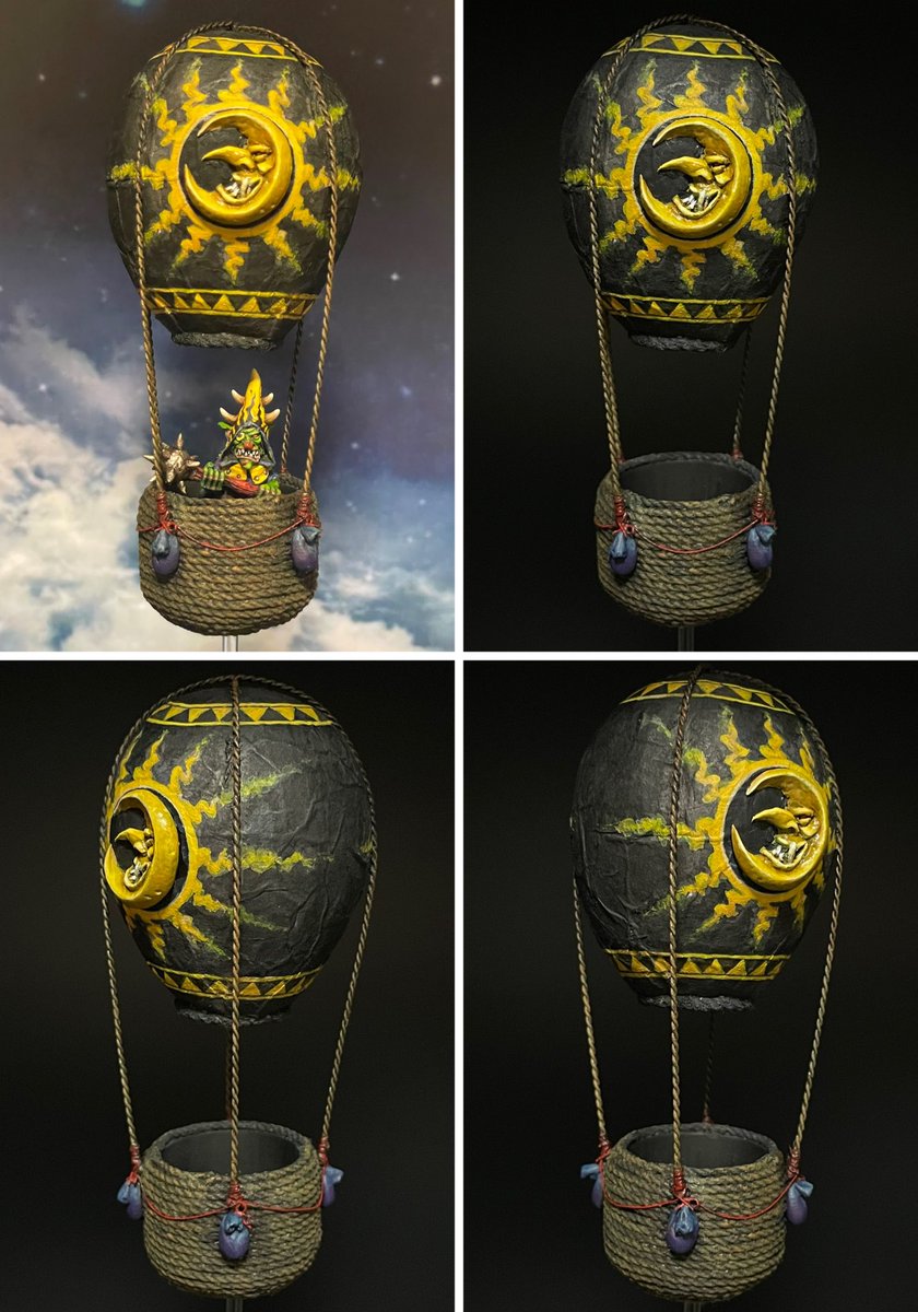 YO_sculpainter's tweet photo. “Ballmoon”
2022.05.29 完成。

ゴブリンの気球をフルスクラッチ！
ゴブリンはKnightmare Miniatures 、
ケビン•アダムズ造形モデル。

製作記録
https://t.co/s3A3le5j7q

#メタルペイント
#フルスクラッチ
#ミニチュアペイント
#miniaturepainting https://t.co/yonFuWpejZ