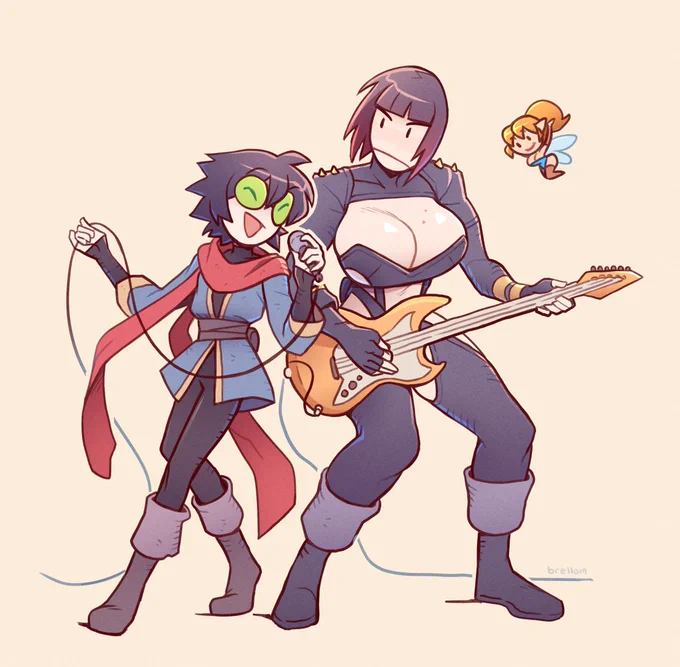 elayne &amp; amaranth doodle (and mel)
its a reference 