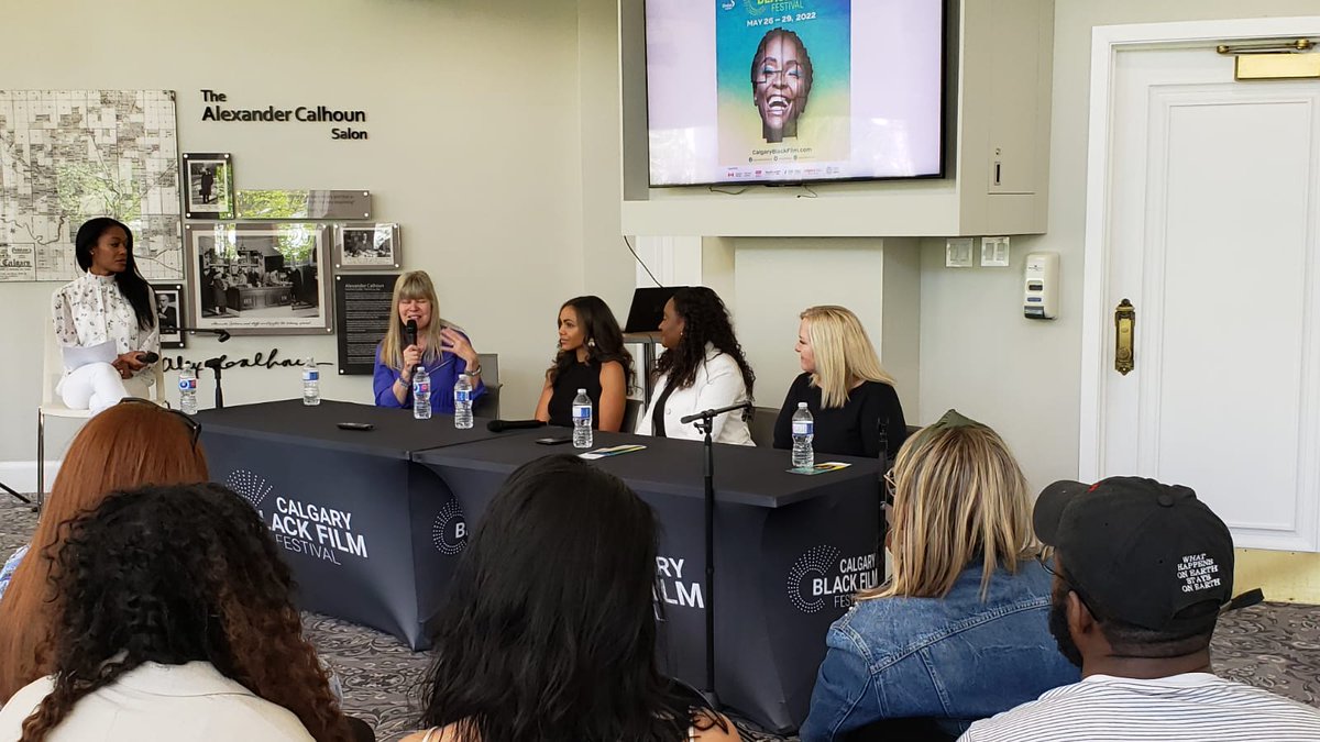 CABlackFilmFest's tweet photo. Thanks for attending the #CBFF22 Black Market: Networking... panel at the @calgarylibrary (Memorial Park).
The @CABlackFilmFest runs until Sunday, May 29 in person and online. https://t.co/ZVjRkSl4je https://t.co/xFzMKKGcIW