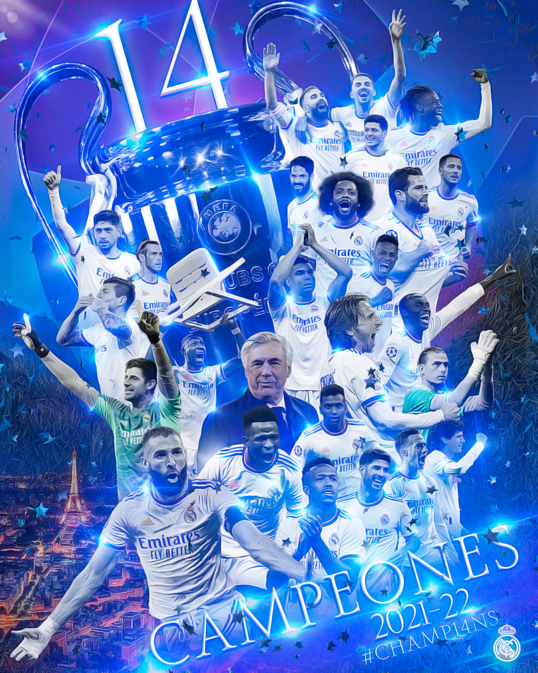 Real Madrid Campeão da UEFA Champions League 2021-22