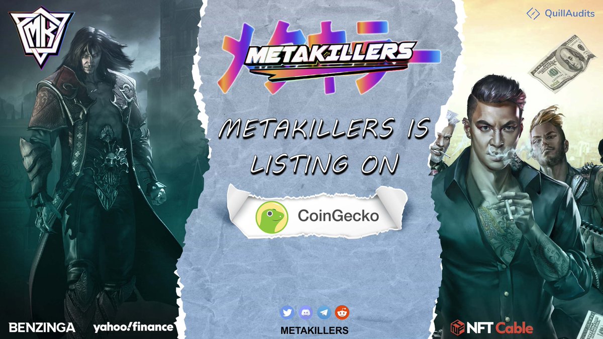 metakillers's tweet photo. https://t.co/no30mQIhGF all set to get listed on @coingecko @coinlistings! Application submitted✅

24h MCAP: $671.30K
Total MCAP: $212.13K
Holders: 6,313 addresses

For insights: https://t.co/vhlqNWW4mi

#Meta_Society_ #DeFi #GameFi #Metakillers #Kill https://t.co/ufmHDgpWC5