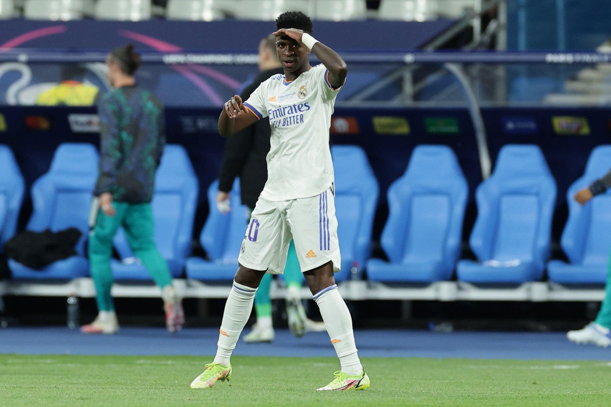 Squawka's tweet photo. Real Madrid have played eight Champions League finals in the #UCLera 

🏆 vs Juventus (1998)
🏆 vs Valencia (2000)
🏆 vs Bayer Leverkusen (2002)
🏆 vs Atlético (2014)
🏆 vs Atlético (2016)
🏆 vs Juventus (2017)
🏆 vs Liverpool (2018)
🏆 vs Liverpool (2022)

They've won them all. https://t.co/iaGD6F29aI