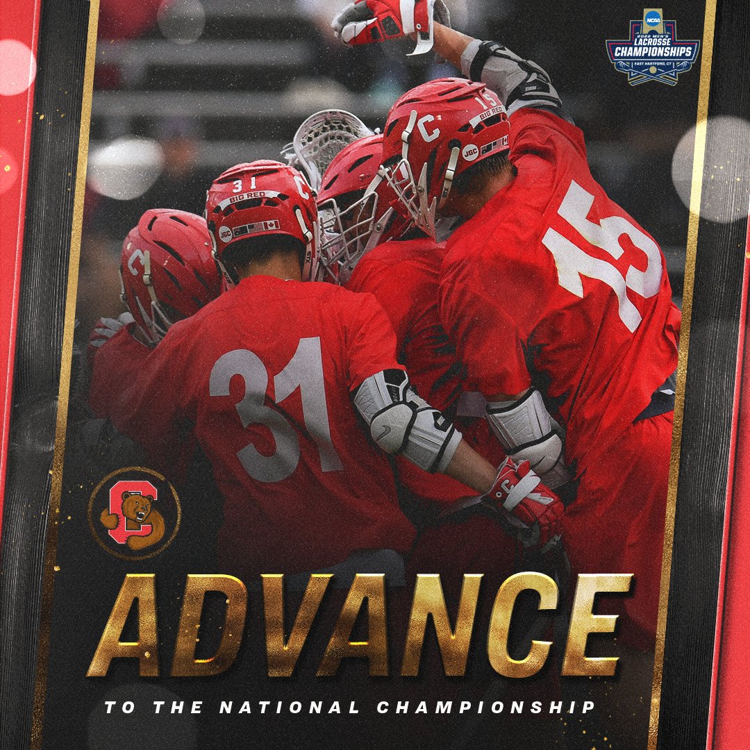 TITLE GAME BOUND ‼️

(7) <a href="/CornellLacrosse/">Big Red Lacrosse</a> puts on a dominant offensive performance to defeat (6) Rutgers, 17-10, and advance to the National Championship game for the first time since 2009. 

#NCAAMLAX