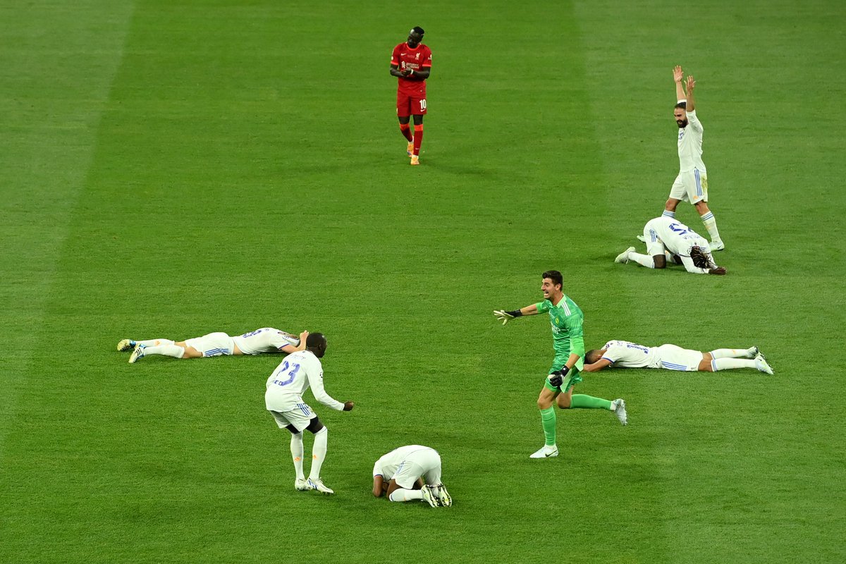 Sporf's tweet photo. 🇫🇷 R16: Real Madrid v PSG (3-2)

🏴󠁧󠁢󠁥󠁮󠁧󠁿 QF: Real Madrid v Chelsea (5-4)

🏴󠁧󠁢󠁥󠁮󠁧󠁿 SF: Real Madrid v Man City (6-5)

🏴󠁧󠁢󠁥󠁮󠁧󠁿 F: Real Madrid v Liverpool (1-0)

🏆 One of the greatest Champions League runs of all time! https://t.co/qKSgmTYj2a