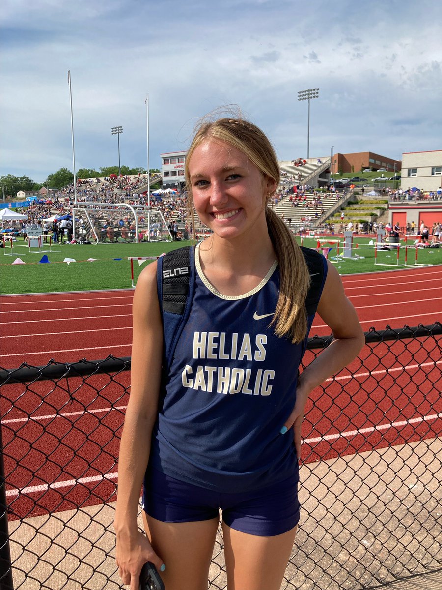 CrusaderTrack's tweet photo. Mikah Edwards with her 3rd PR of the day! This time in the Open 200m. A time of 24.86 and a 3rd place finish! All State in 4 events for the second straight year! https://t.co/XR6tlYLgC6