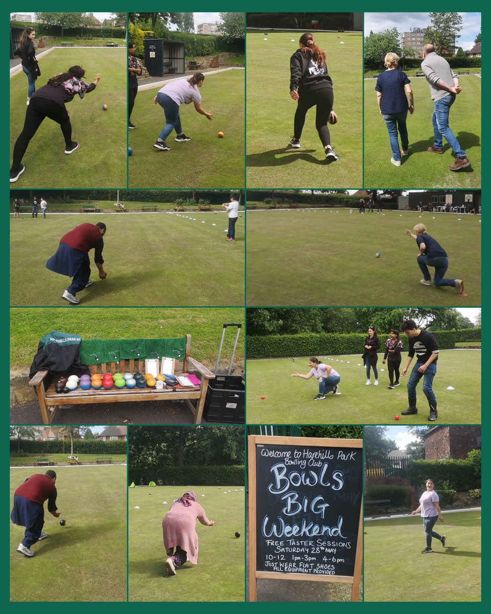 ClubHarehills's tweet photo. Great day at the green for #bowlsbigweekend great weather, great company, great teamwork, new friends, new members and fish and chips!! Oh not forgetting Michael who wanted to leave to be home at 3pm for the F1 😂 had to have a second game left at 4pm!😅 #catchuptv it is!! 👌 https://t.co/igfSDZ3Kml