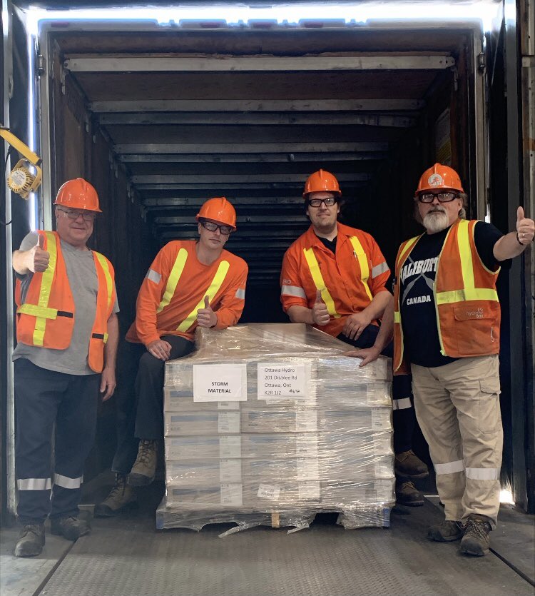 A truck of surplus tools has been loaded and is enroute to <a href="/hydroottawa/">Hydro Ottawa</a>! With the unprecedented damage caused by last week’s #ONStorm, we are proud to band together in helping get customers and communities back online.