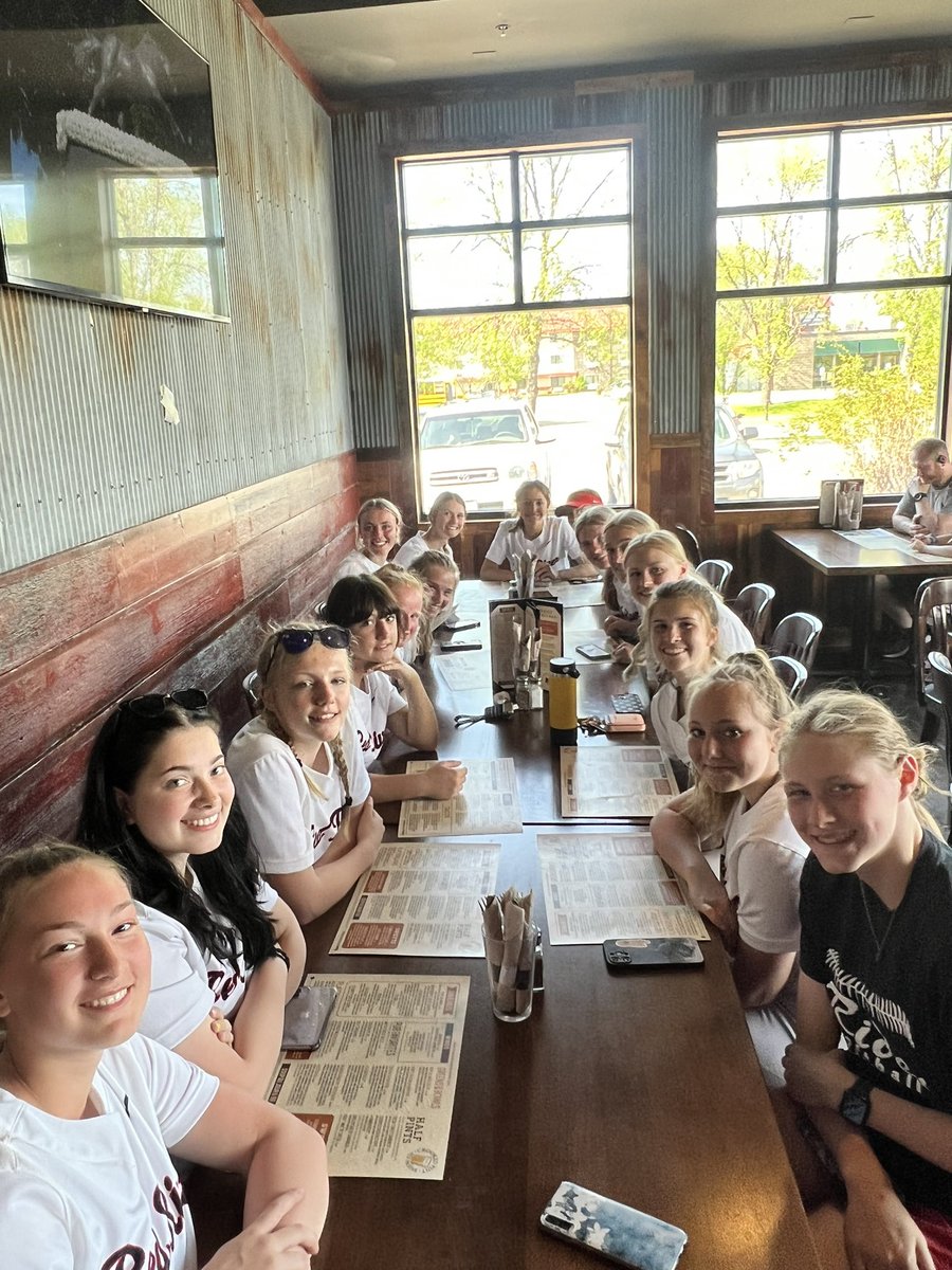So many things achieved today- bounced back from errors, an epic double play, a BIG inning, another dominant pitching performance, and TIMELY hits! The time has come for the Riders to make their mark back at the state tourney and these girls are READY! #CelebrationAtCrookedPint