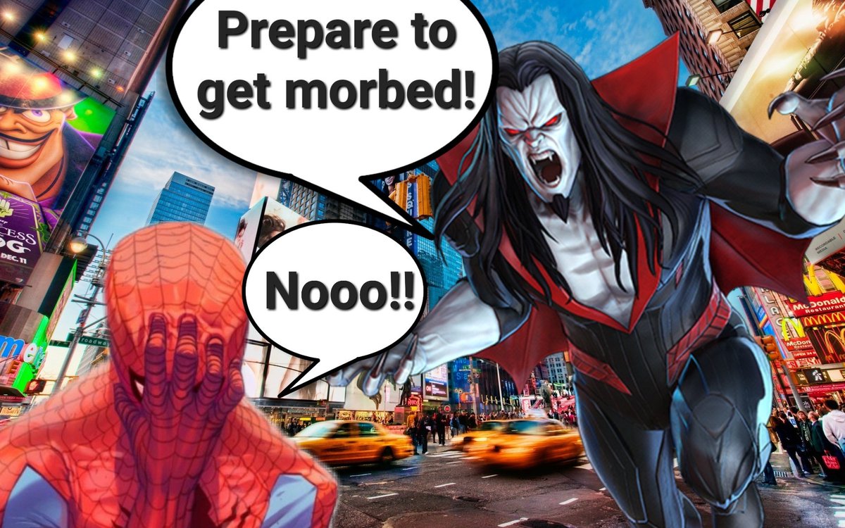 TheBugleDaily1's tweet photo. The end of Spider-man!!
#GETMORBED https://t.co/H71yOqH9qV
