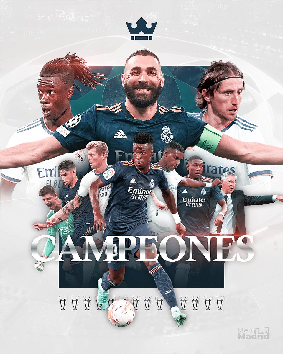 meurmadrid's tweet photo. C A M P E O N E S!!!!!!!! 

PELA DÉCIMA QUARTA VEZ NA HISTÓRIA! 

SURREAL!!! QUE NOITE, MADRIDISTAS!!!!! https://t.co/Xs7kPEvFXt