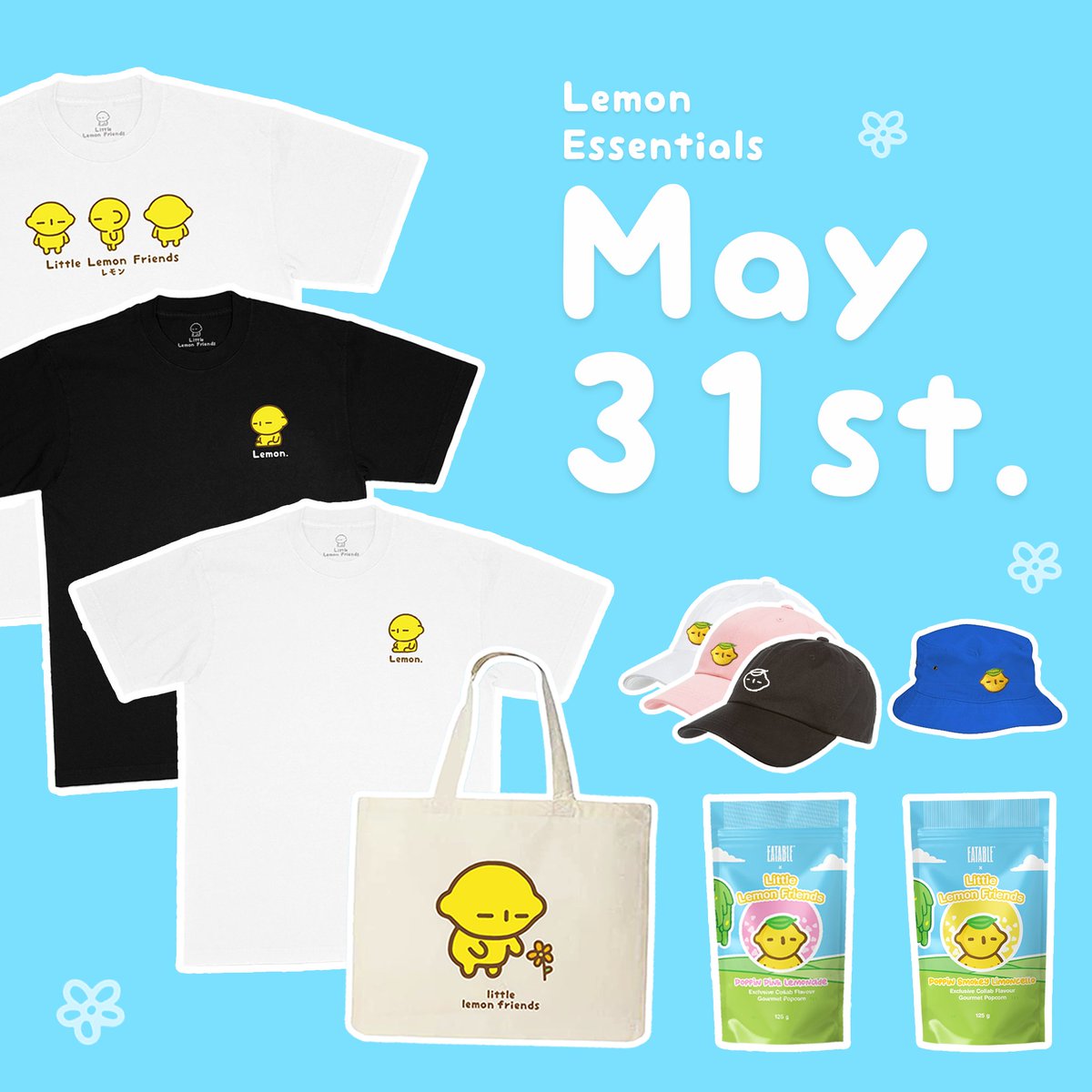 Mark your calendars, the new Le-merch drop is happening May 31st!🍋✨