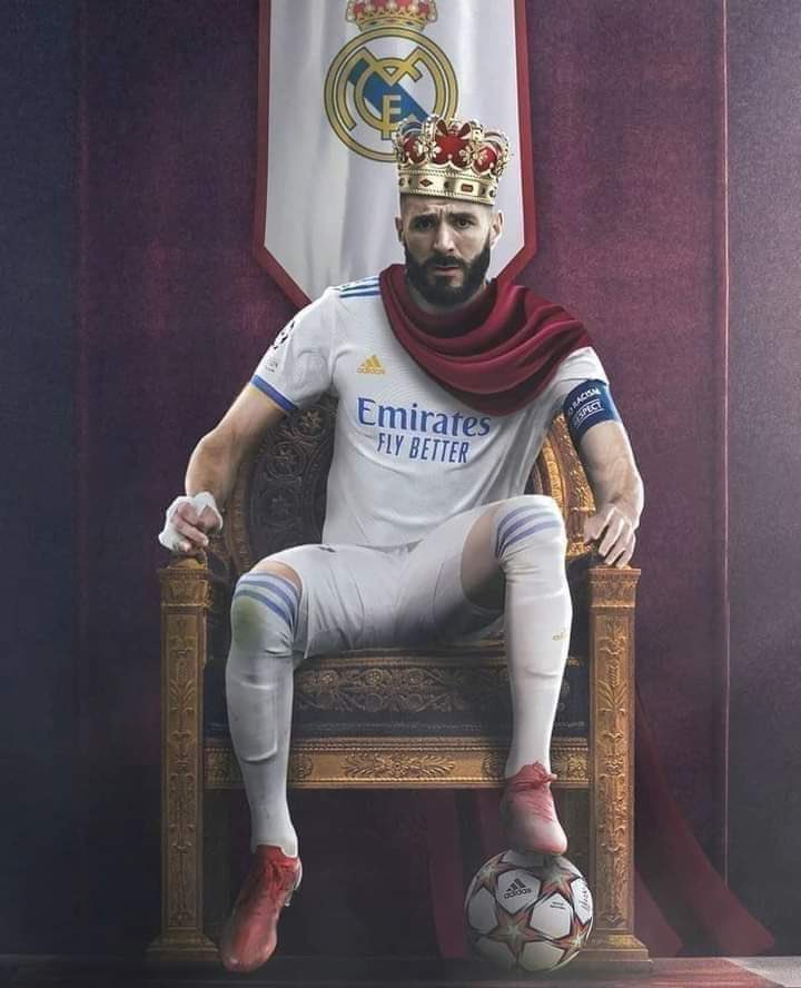 ISSAWI on Twitter: "The King 👑#Benzeмa #RealMadrid #HalaMadrid #ريال_مدريد_ليفربول https://t.co/CGE3ZZQg3k" / Twitter