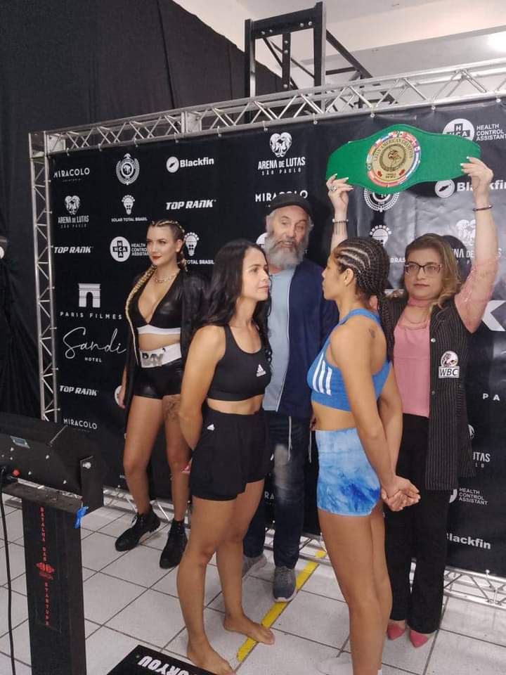 La chaqueña Paola Pamela Benavidez y su rival, la brasilera Lila Neuza Dos Santos Furtado, superaron la bascula hace unas horas y están listas para disputar mañana la corona latina WBC supergallo vacante, mañana desde San Pablo, Brasil.

#boxeoargentino #boxeadorasargentinas