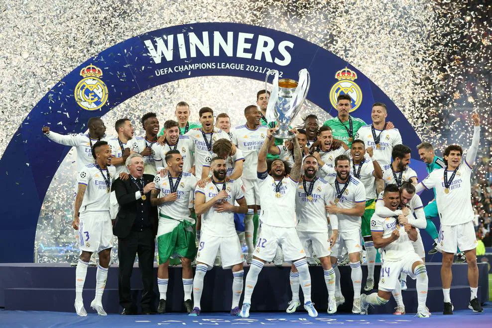 VimukthiRussell's tweet photo. 14th time Champions League winners. ❤️❤️❤️

The Kings of Europe 👑 

#UCLfinal #UCLFinal2022 #ChampionsLeague #UCL2022 #UCL #Champions14 #HalaMadrid #HalaMadridYNadaMas #RealMadrid https://t.co/qqh7f3dZVR
