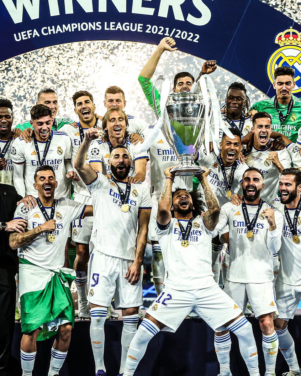 sport24's tweet image. 1️⃣4️⃣👑🇪🇸 𝝦𝝚𝝖𝝠 𝝚𝝨𝝪, 𝝖𝝥𝝤𝝠𝝪𝝩𝝜 𝝗𝝖𝝨𝝞𝝠𝝞𝝨𝝨𝝖 🇪🇸👑1️⃣4️⃣
🏆 1956
🏆 1957
🏆 1958
🏆 1959
🏆 1960
🏆 1966
🏆 1998
🏆 2000
🏆 2002
🏆 2014
🏆 2016
🏆 2017
🏆 2018
🏆 2022

#ChampionsLeagueFinal #LIVRMA #UCLfinal