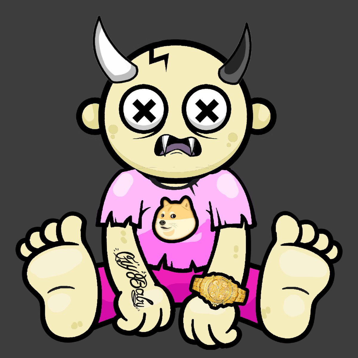 anorak_crypto's tweet photo. After reading in the @ZombabiesNFT discord that watches were โUltra Rareโ I had to go and acquire one with said watch. I got this bad babyโผ๏ธ #Zombabies ๐
Plus it has what initially got me into crypto/blockchain, @dogecoin. ๐
Thanks to whomever approved my @EbisusBay offer! ๐ https://t.co/cliDC6XdZm