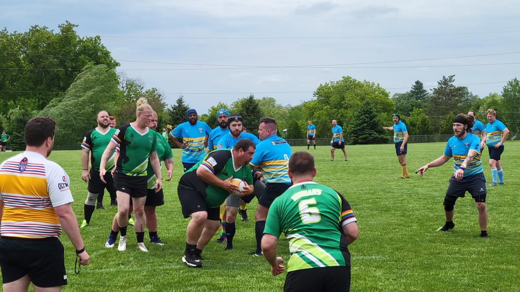 BadgerKings10's tweet photo. A few more pi s from today's #MadtownScrumdown in Cottage Grove winding down the final Saturday of spring. Summer 7's soon coming... #SaturdaysARugbyDay https://t.co/pwsAyRl0ae