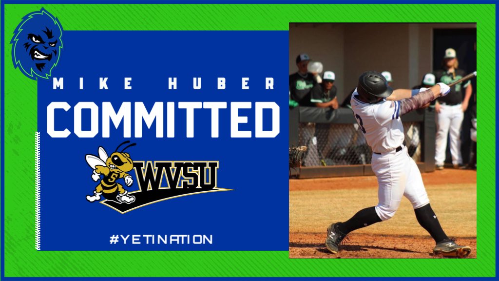Our program’s all time leader in Homers has made his decision! 

<a href="/mikewhuber/">Michael Huber</a> will be continuing his baseball career at <a href="/WVSU_Baseball/">WVSU Baseball</a>!  

West Virginia State is a D2 member of the Mountain East Conference!
