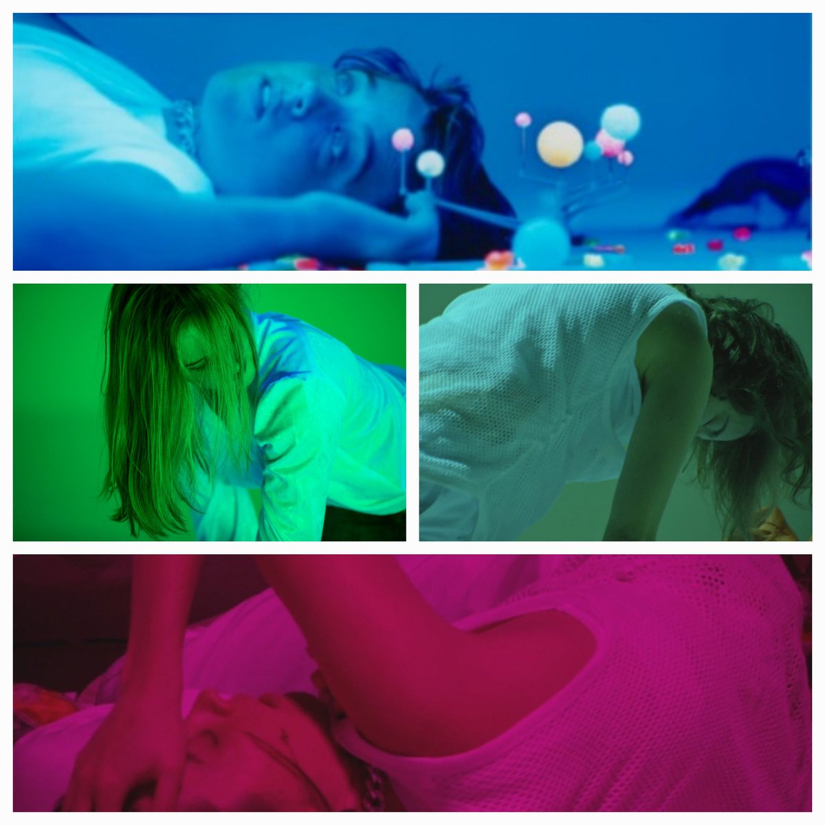 KonstantinHirs3's tweet photo. "L'étang" (concept: Gisèle Vienne) after Robert Walser's #DerTeich at the #WienerFestwochen feels like a virtuoso mix of Heiner Müller's "Quartett" on acid and Gaspar Noé's neon-saturated, hallucinatoty "Lux Æterna". #AdèleHaenel in the leading role is a revelation. Terrific! https://t.co/WW3ptXC2Xv
