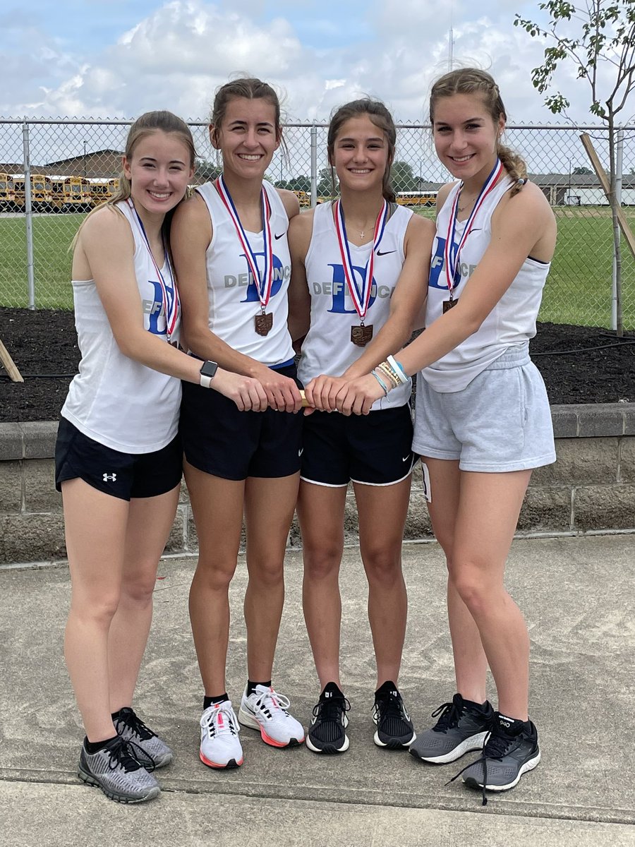 DHS Girls 4x4 State Bound!!  6th at Regionals, but awarded 1 of 2 at large bids!  4:05.87!!  Great run!!