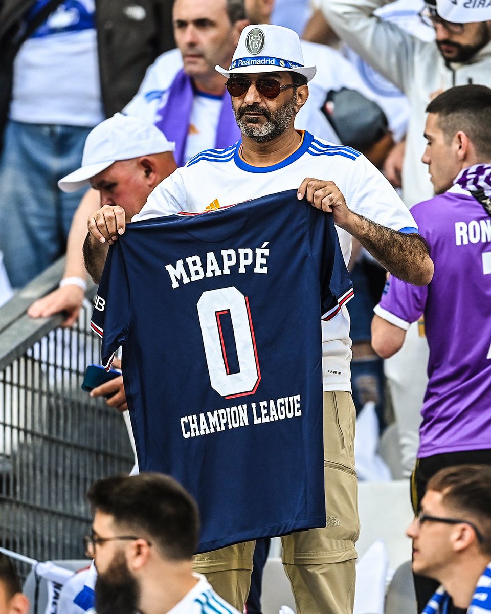 sajodidi's tweet photo. Real Madrid just got their 14 #UCLTrophy
Mbappe will have to dream a little longer now🫤
#RMALIV #UEFAChampionsLeagueFINAL https://t.co/6fc1LrAGBL