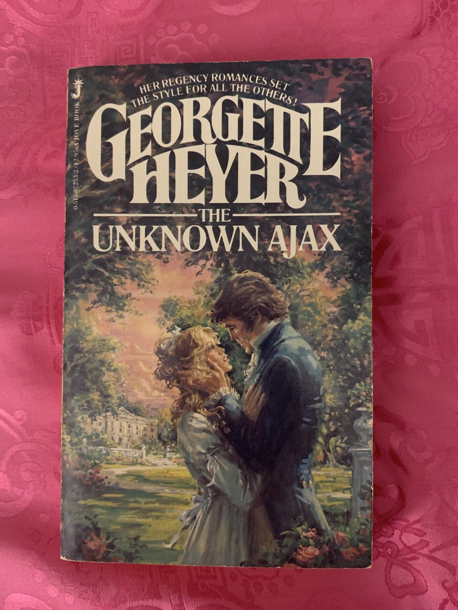 In honor of @ArtOfTheClinch sharing a vintage Heyer cover today, here are my fave editions of hers: covers from the Jove printings in the 1970s. Arabella is my absolute fave #GeorgetteHeyer